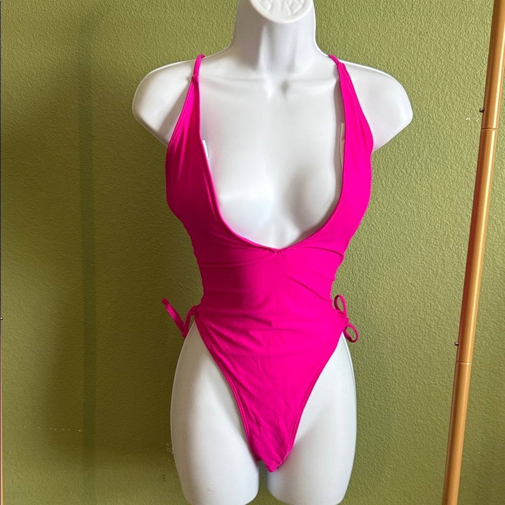 Hot Pink One-Piece Swimsuit